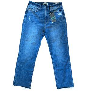NWT Studio Blue Straight Leg Extra High Rise Jeans, Medium Wash, Women's 30P 10P